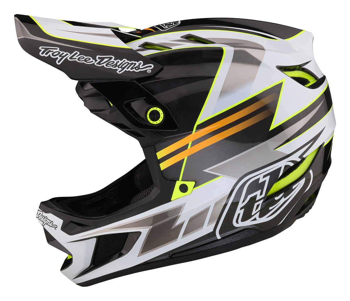 Casco Troy Lee Designs D4 de Carbón Saber Gray